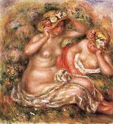 Pierre Renoir The Nudes Wearing Hats France oil painting artist